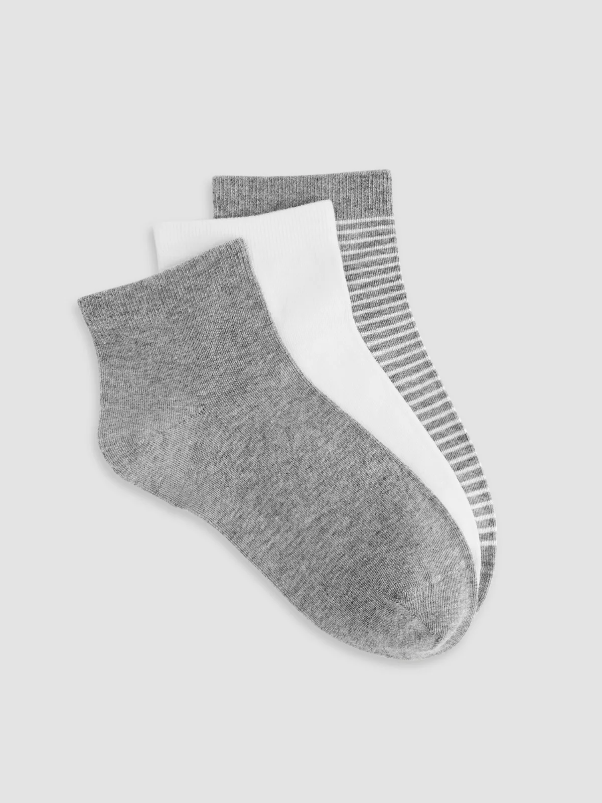 Cotton Ankle Sock 3-Pack