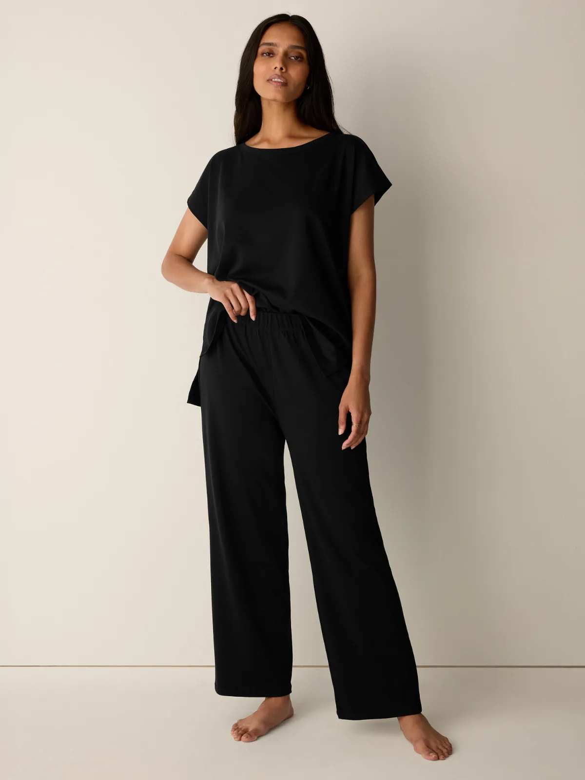 Organic Cotton Interlock Straight Sleep Pant