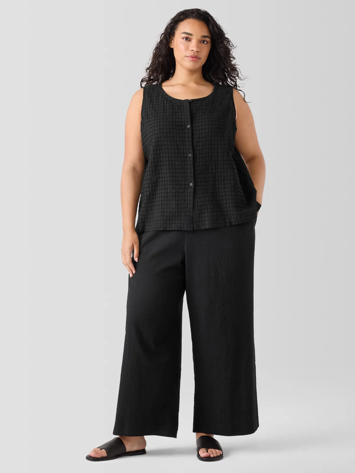 Organic Cotton Voile Box Vest