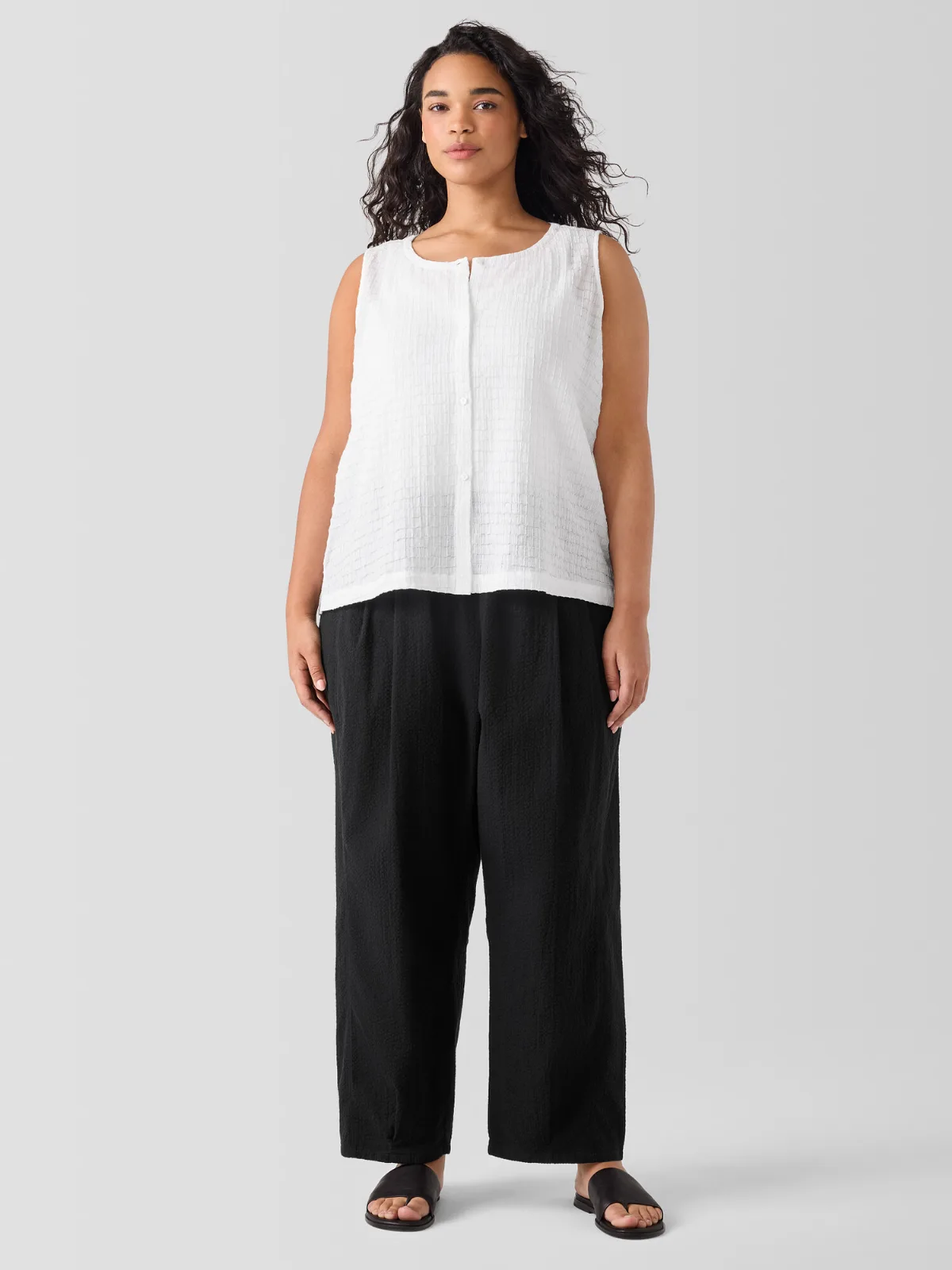 Organic Cotton Voile Box Vest