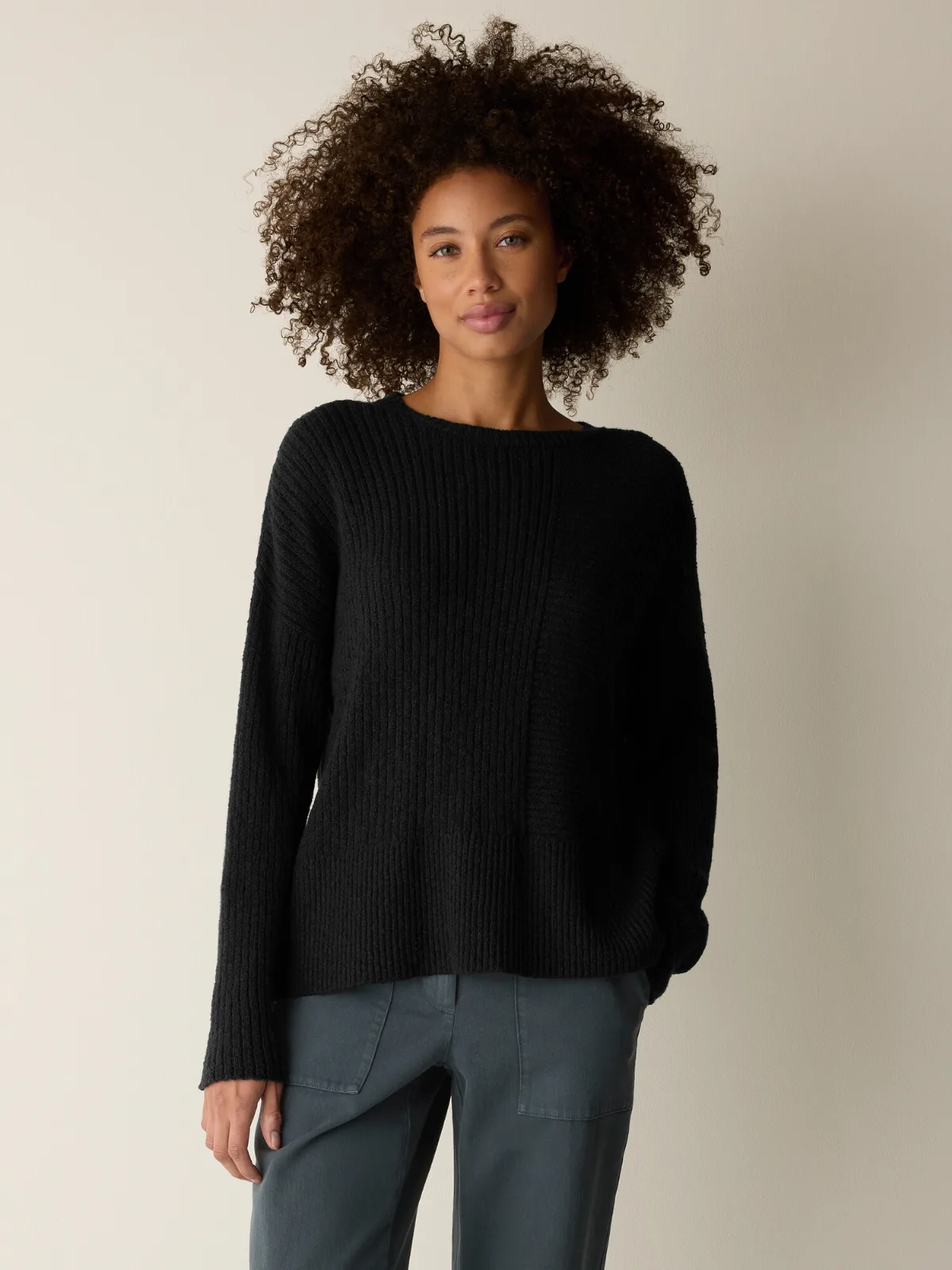 Peruvian Cotton Cloud Crew Neck Top by EILEEN FISHER