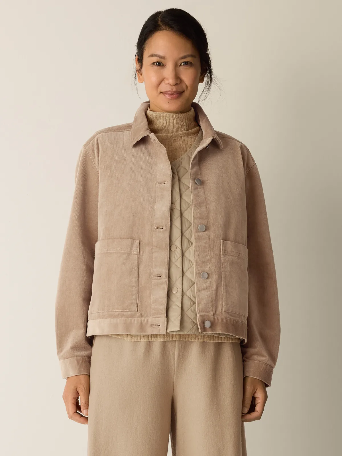 Organic Cotton Stretch Corduroy Jacket