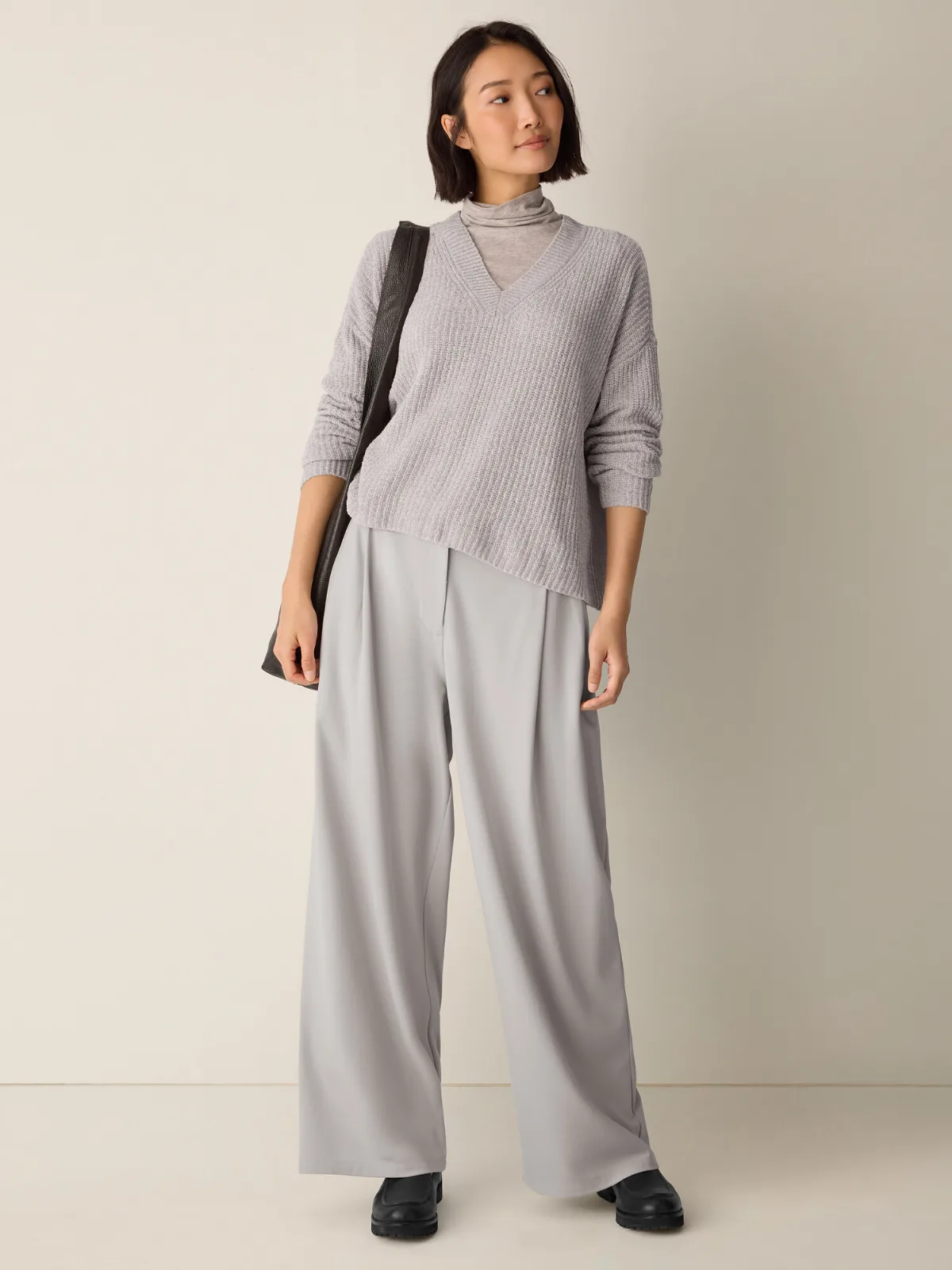 Chenille Blend V-Neck Top