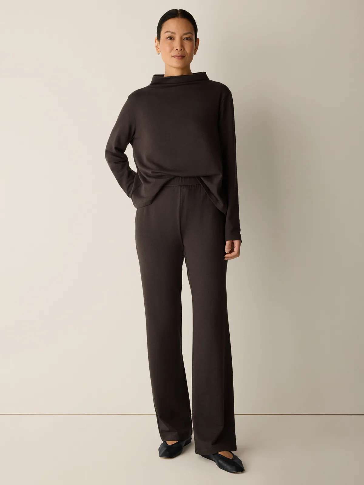 Cozy Brushed Terry Hug Kick Pant