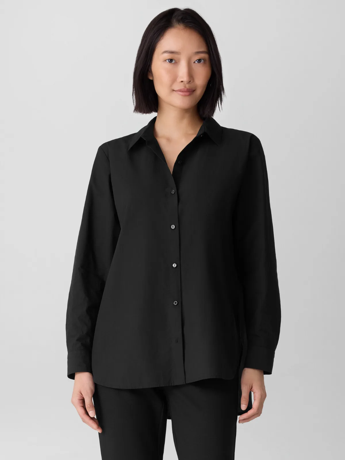 Organic Cotton Poplin Classic Collar Shirt