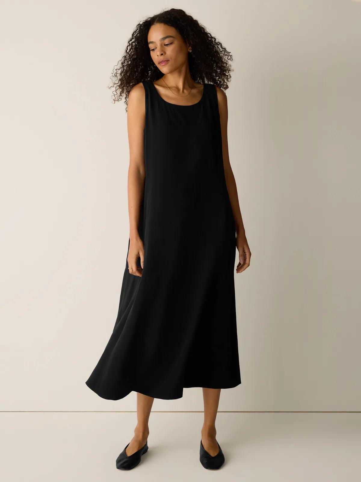 Silk Crepe De Chine Easy Dress
