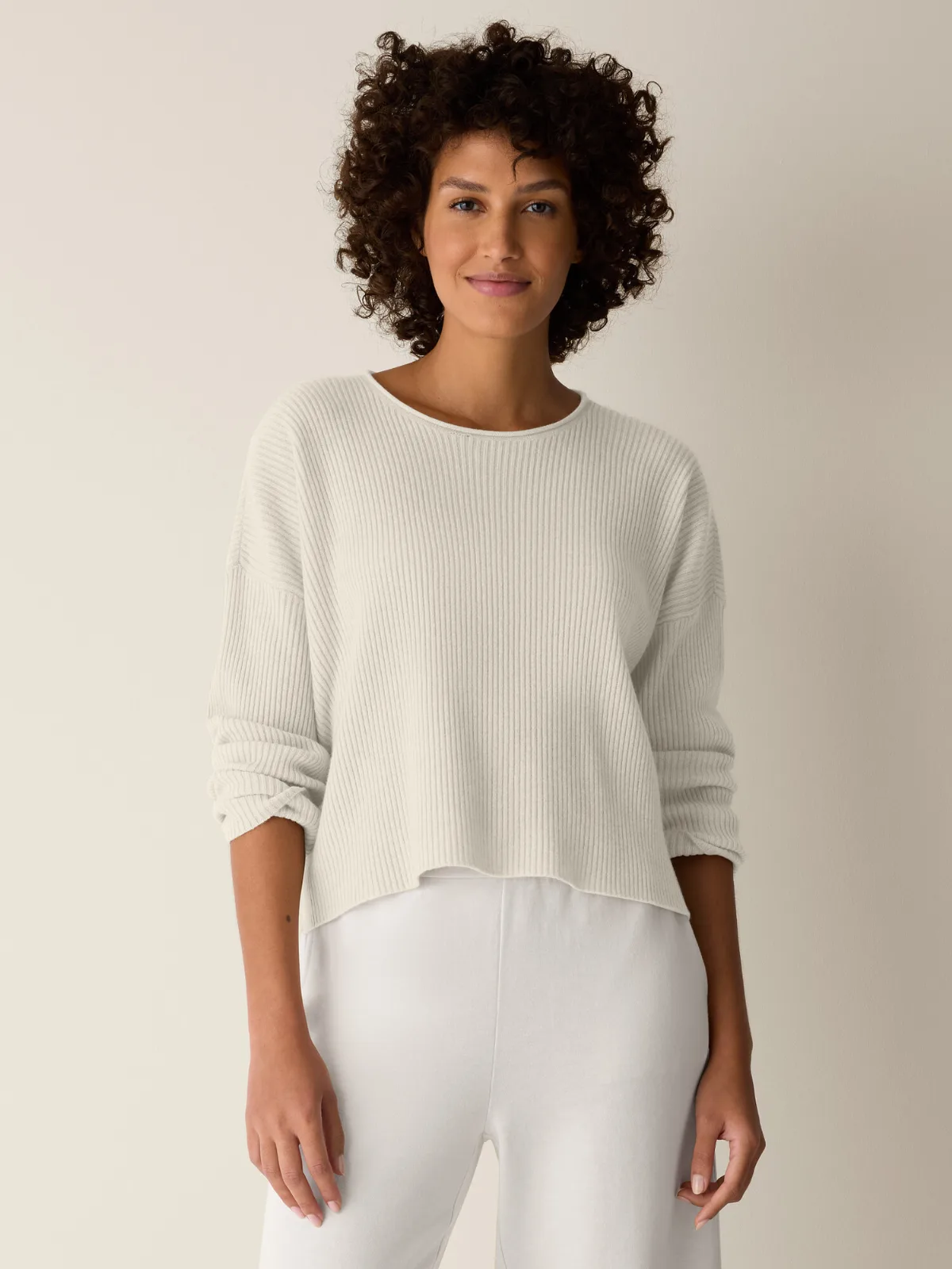Italian Cashmere Crew Neck Top