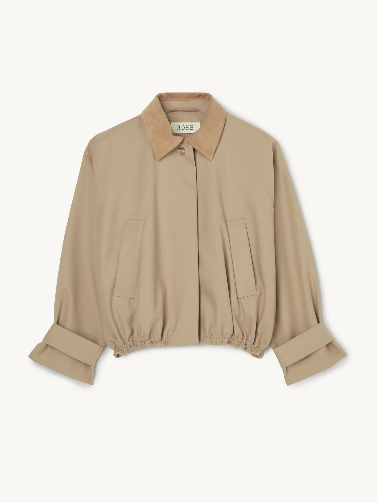 Suede Collar Blouson Jacket