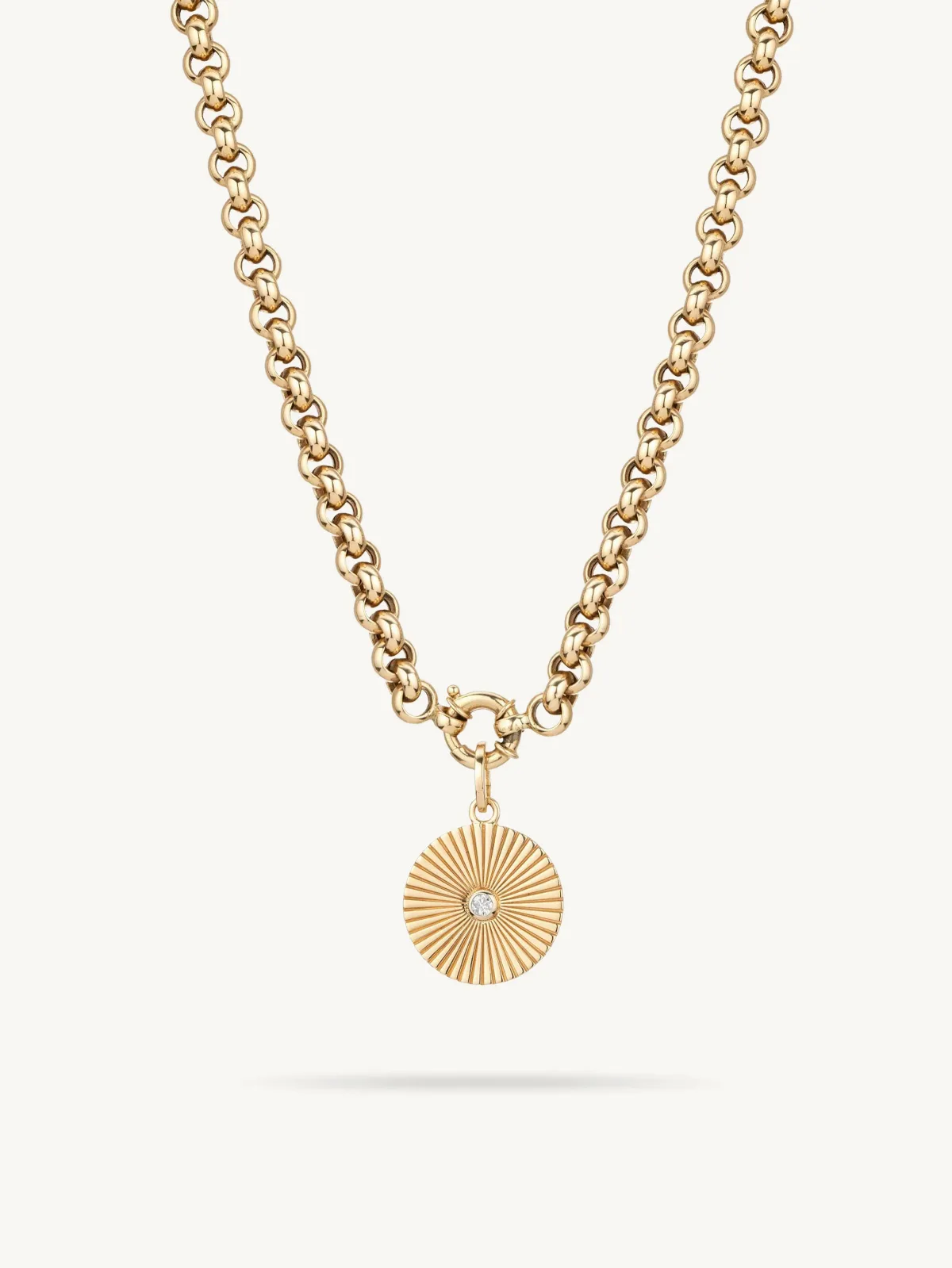 Diamond Rays Chain Necklace