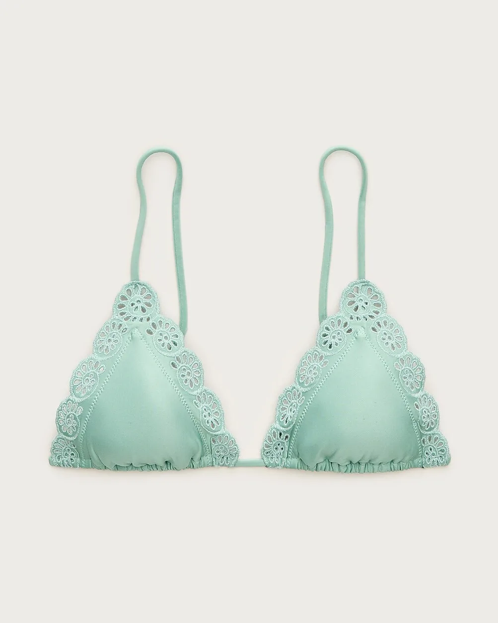 Perfect Eyelet String Bikini Top in Classic Sculpt™ by J.Crew