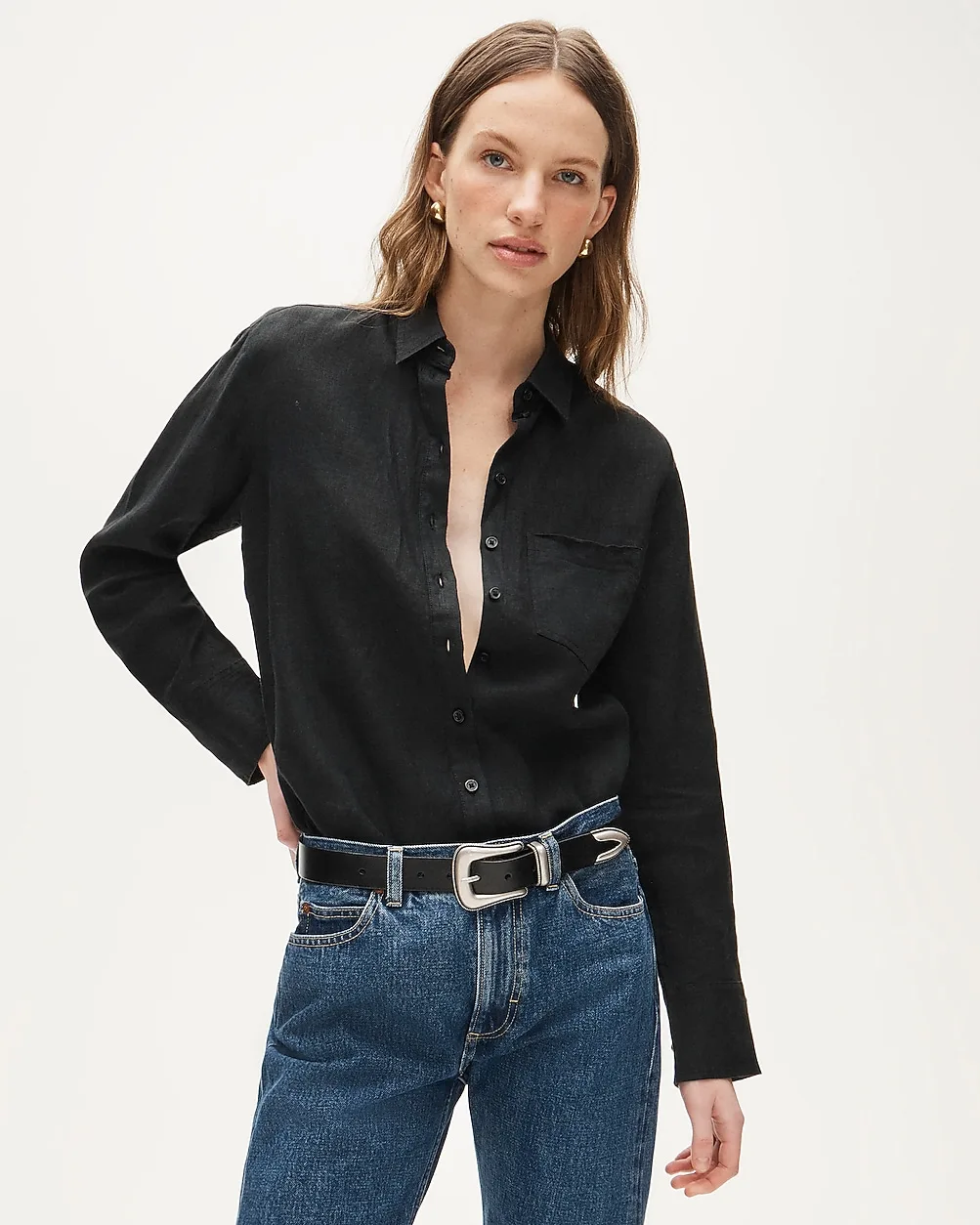 Garçon Classic Button-Up Shirt in Baird McNutt Irish Linen