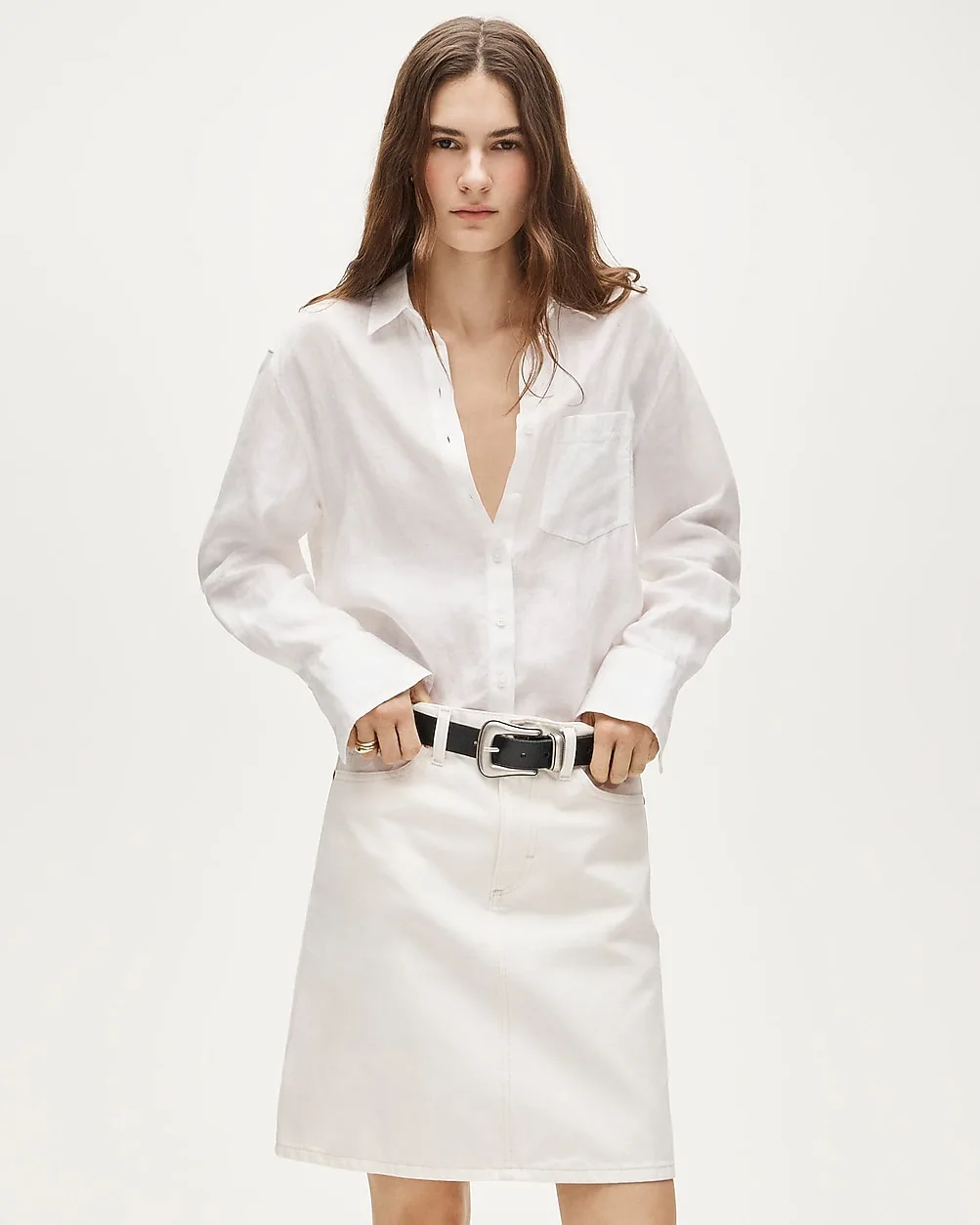Garçon Classic Button-Up Shirt in Baird McNutt Irish Linen