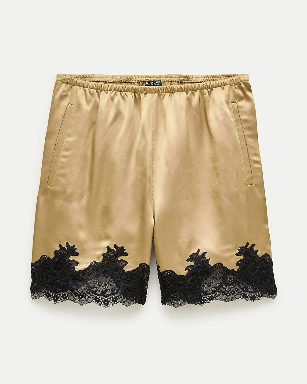 Cosmo Lace-Trim Short in Luster Charmeuse