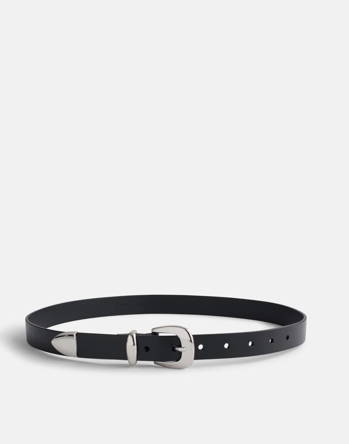 Skinny Leather Western Belt