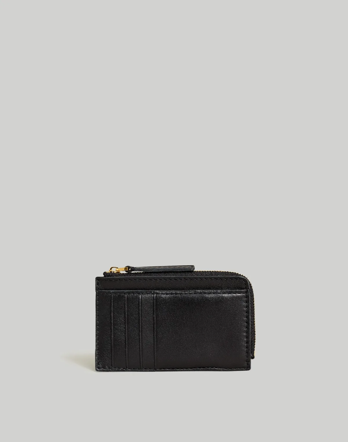 The Zip Card Case Wallet in Waxed Leather