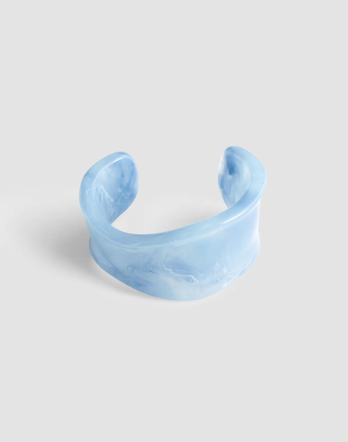 Resin Sculptural Wide Cuff Bracelet by MW