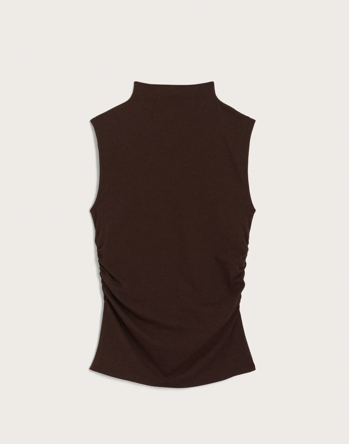 Ruched Mockneck Tank