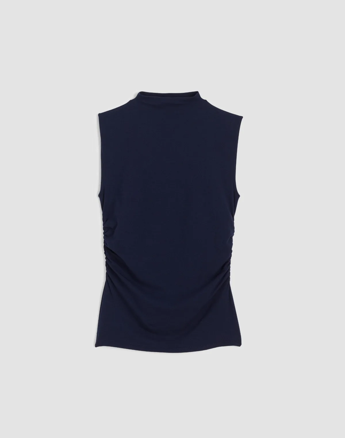 Ruched Mockneck Tank