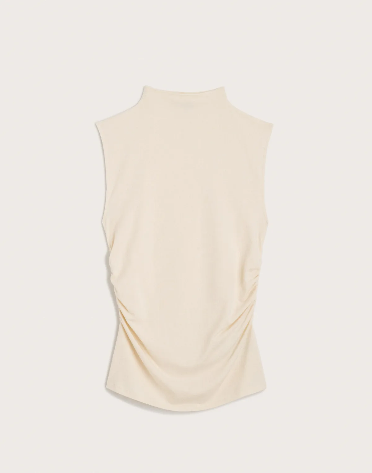 Ruched Mockneck Tank