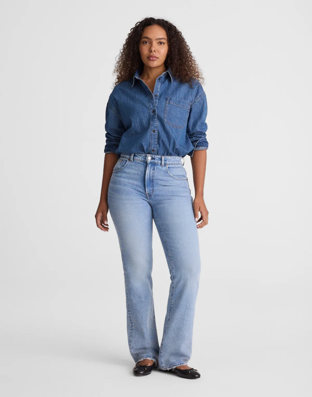 Curvy Relaxed Bootcut Jeans