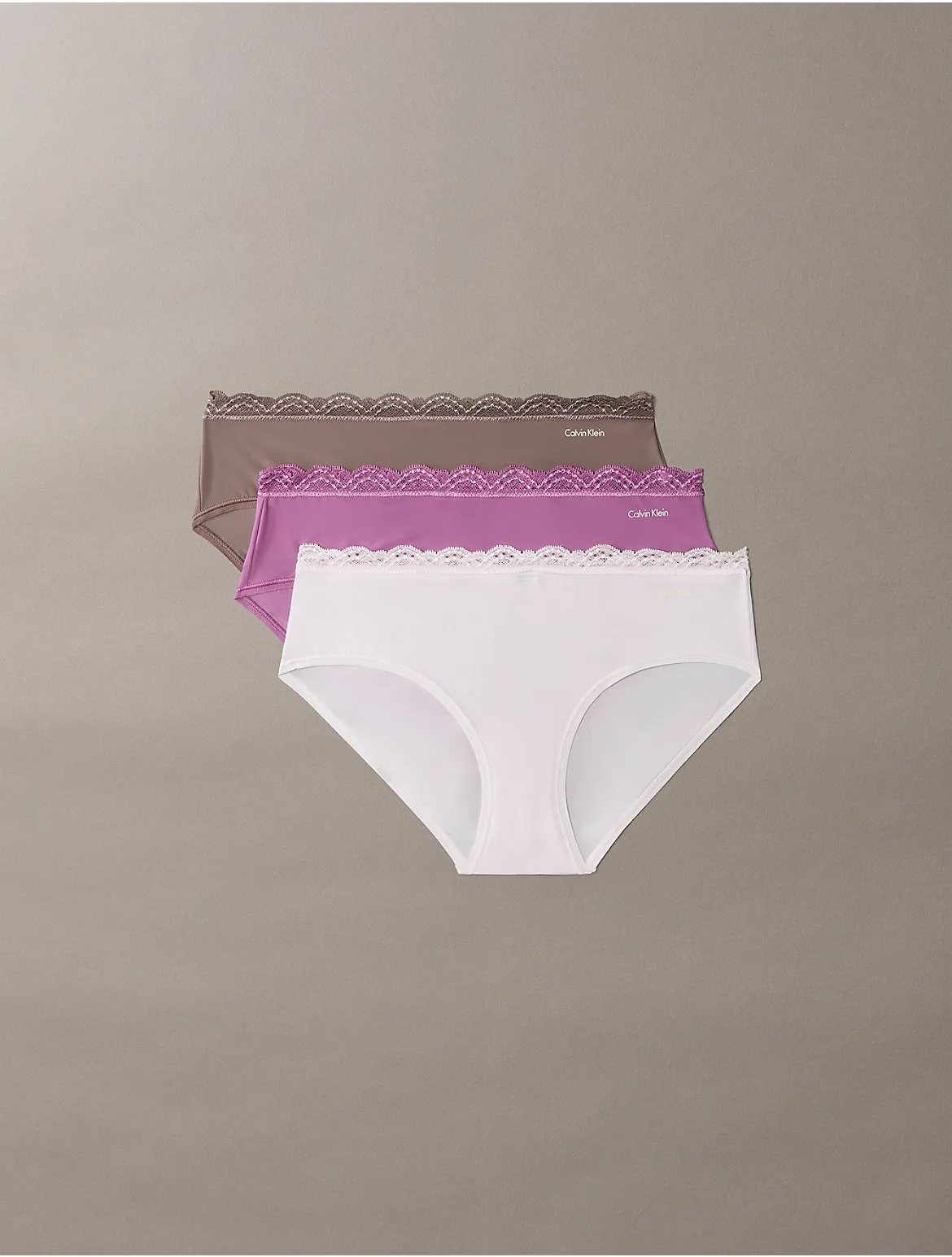 Microfiber Stretch with Lace 3-Pack Hipster