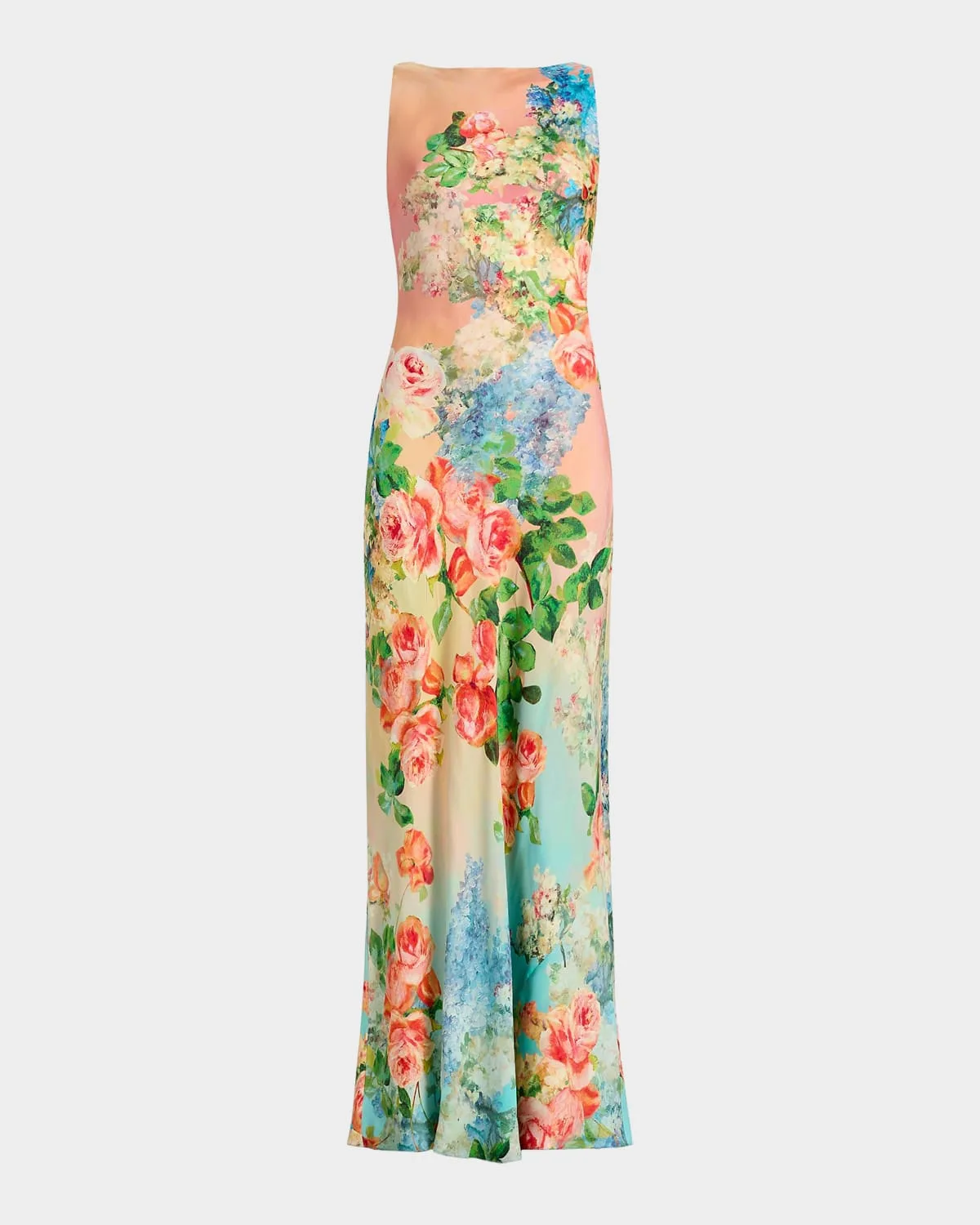 Floral Column Maxi Dress