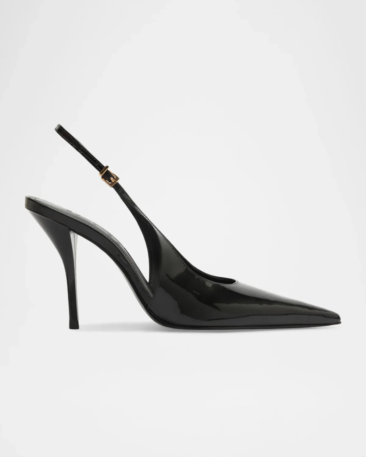Liora 100mm Patent Leather Slingback Pumps