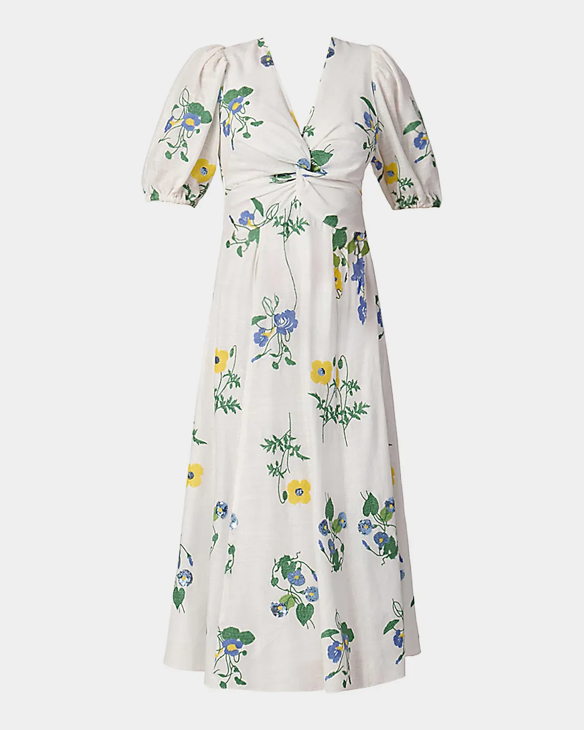 Dodge Printed Knot Midi Dress