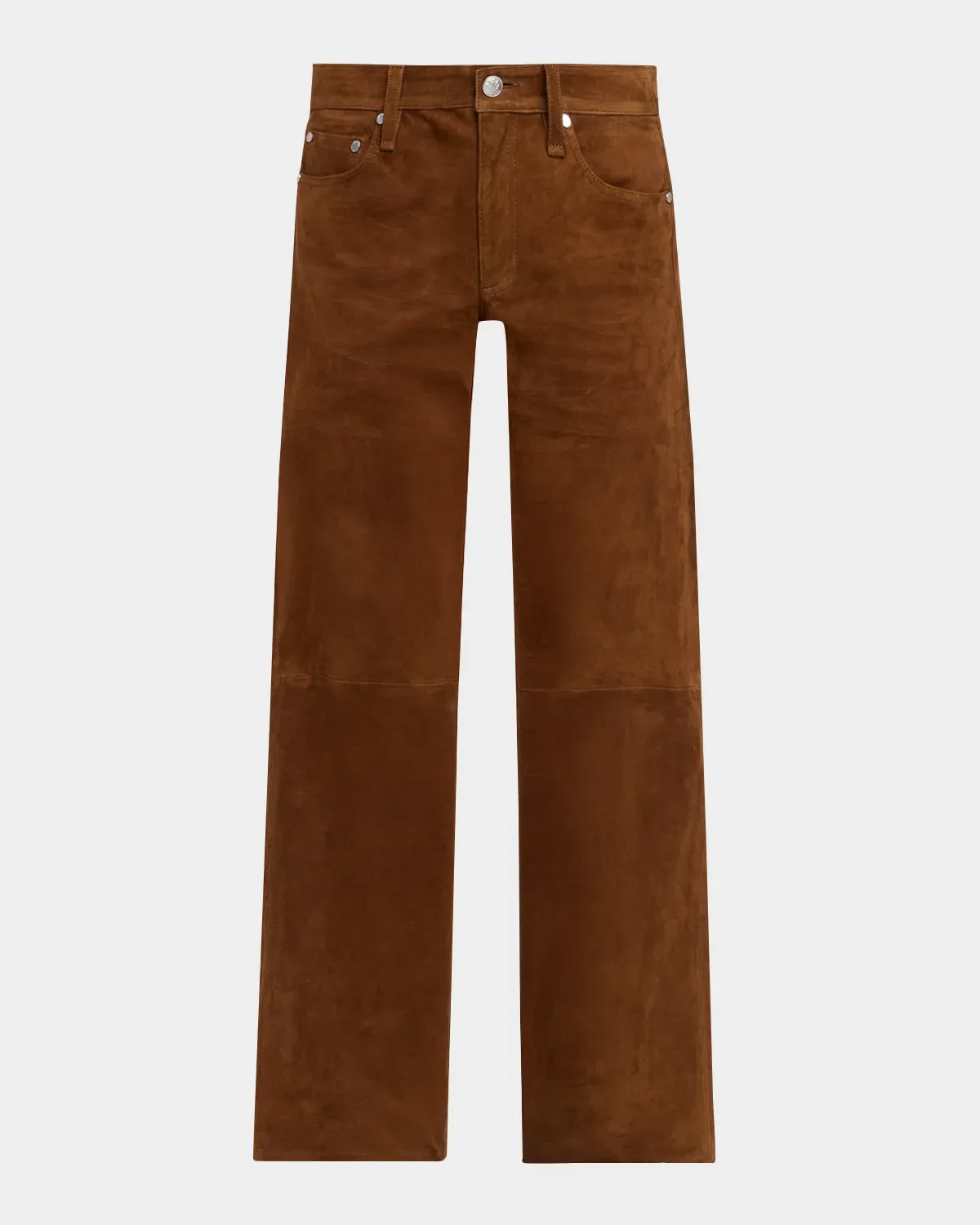 Cam Low-Rise Suede Pants