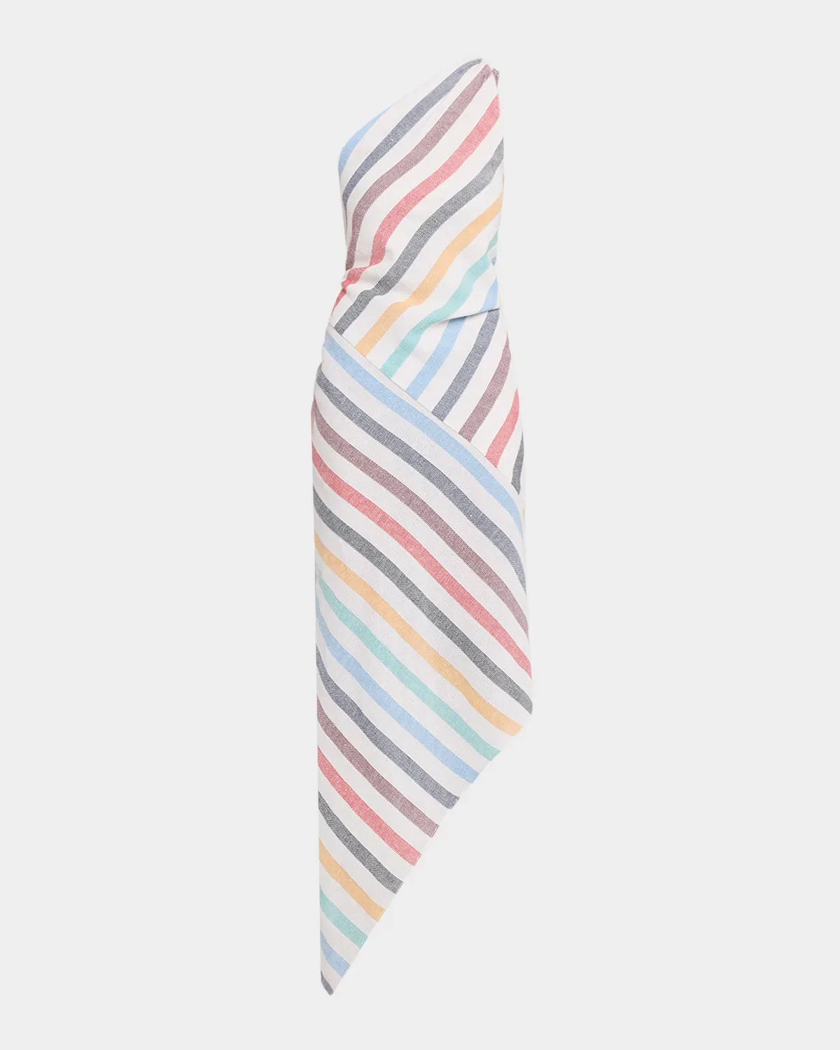 Mena Asymmetric Striped Dress