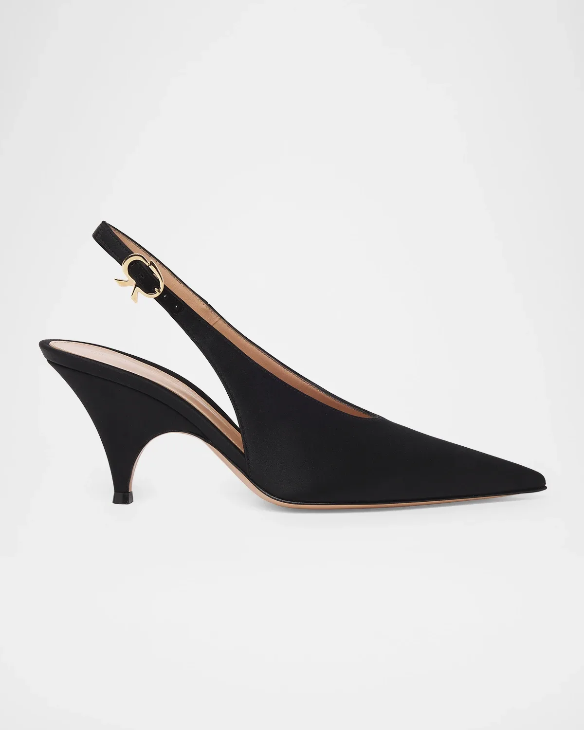 70mm Sofia Satin Slingback Pumps by Gianvito Rossi