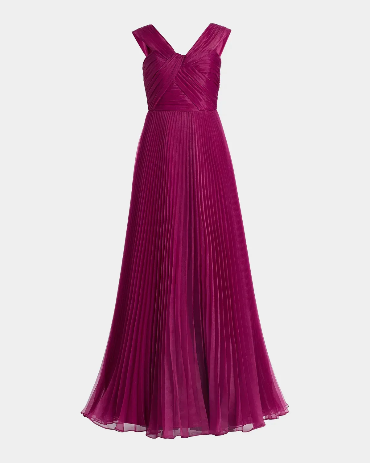 Laurel Pleated Organza Gown