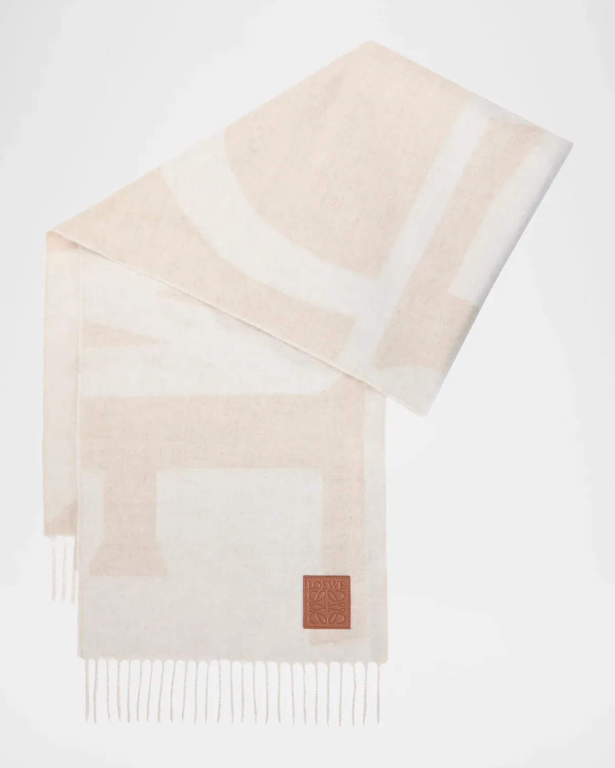 Logo Jacquard Cashmere Scarf