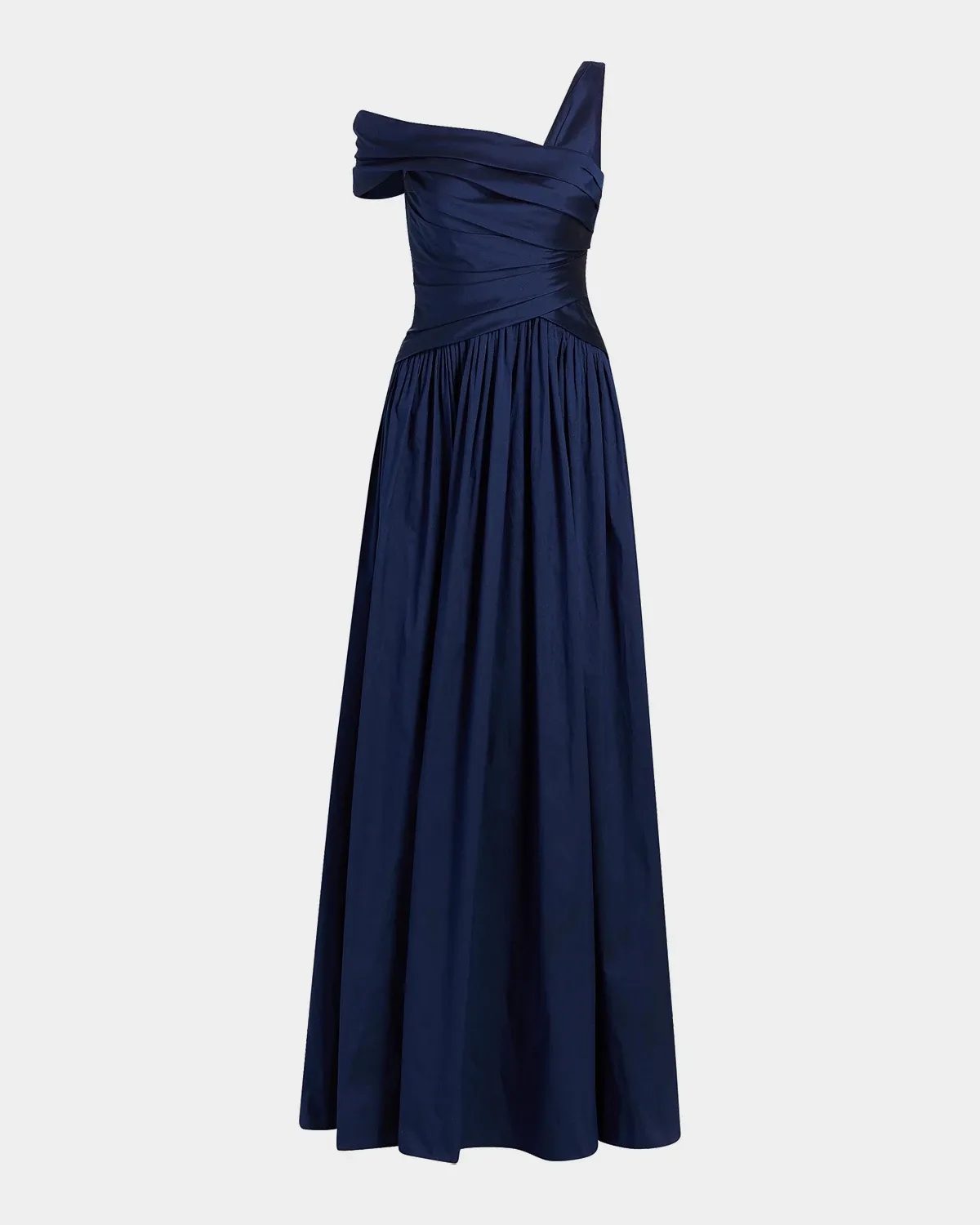 Avery Asymmetric Taffeta Gown