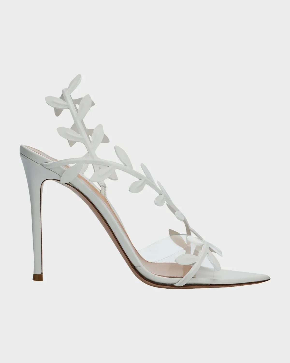 Flavia Vine-Wrapped Leather Stiletto Sandals