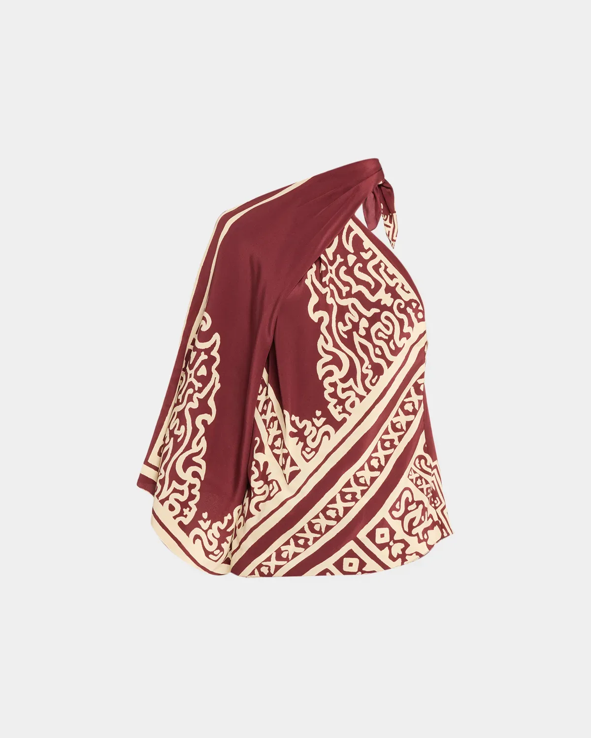 Frontier Poem Silk Scarf Top