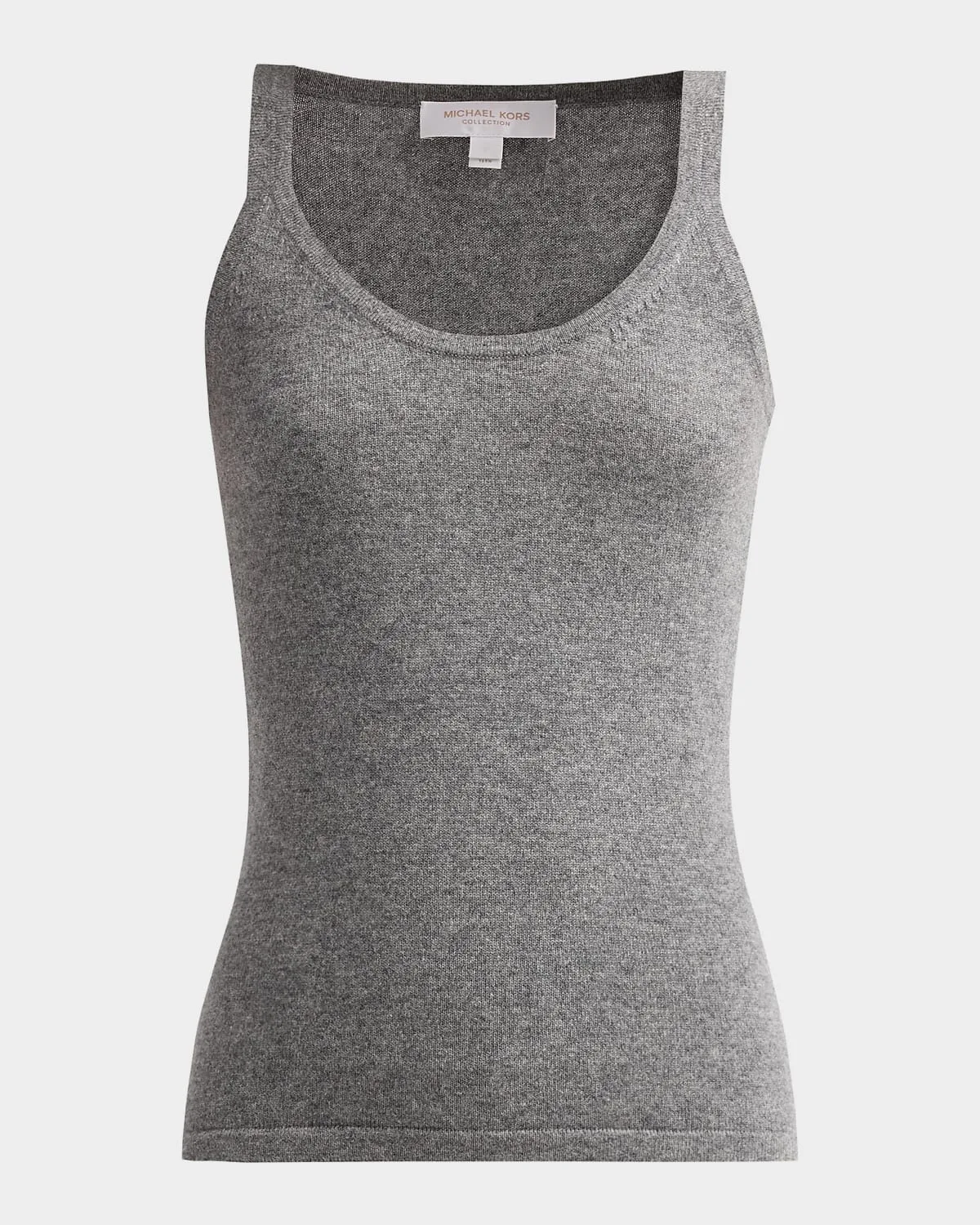 Scoopneck Cashmere-Blend Tank