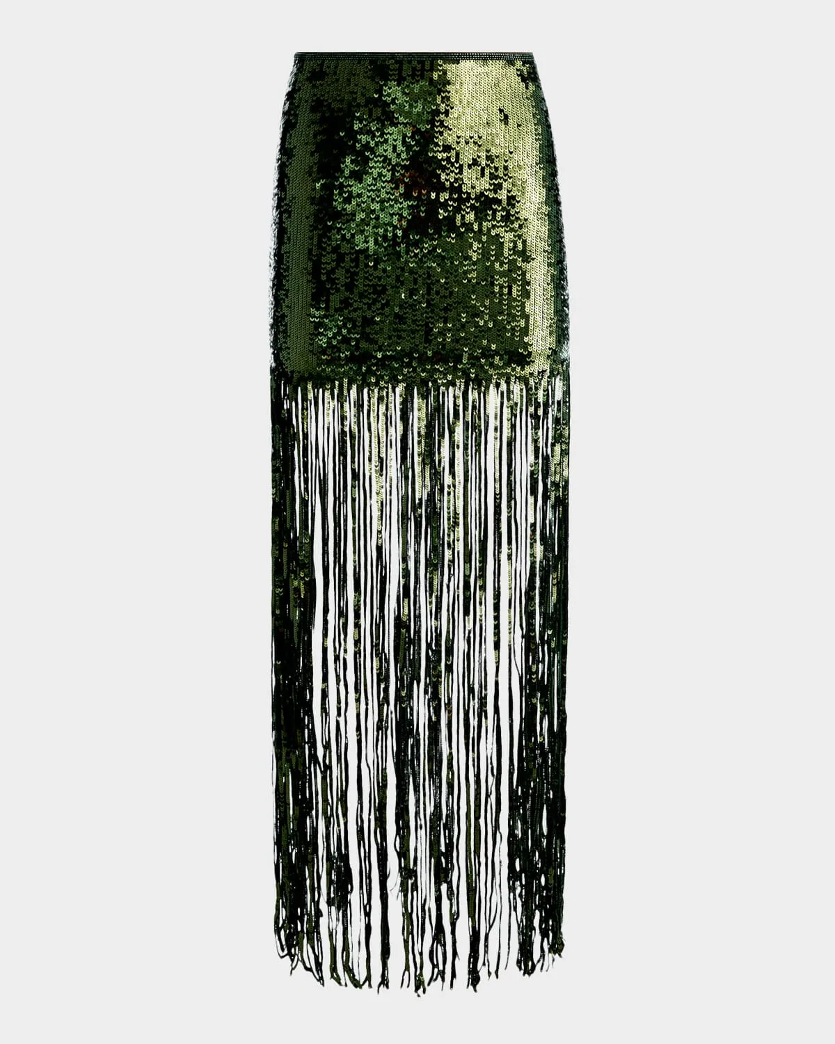 Kendra Sequin Fringe Maxi Skirt