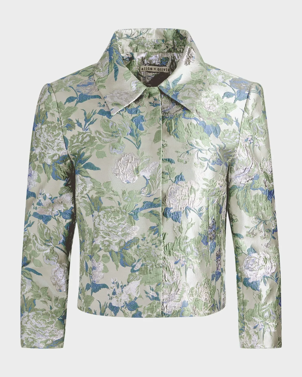 Weston Metallic Jacquard Cropped Jacket