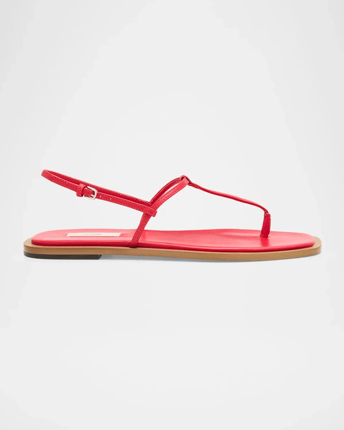 Purist T-Strap Nappa Leather Sandals by Toteme