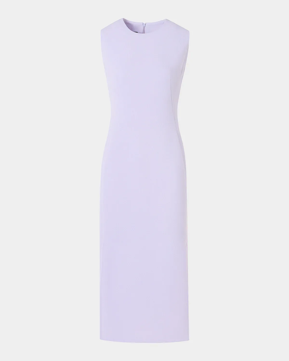 Wool Crepe Sleeveless Sheath Dress