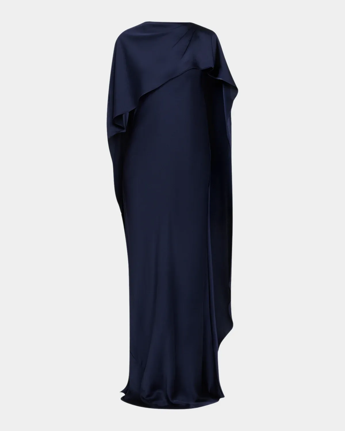 Izel Satin Cape Dress