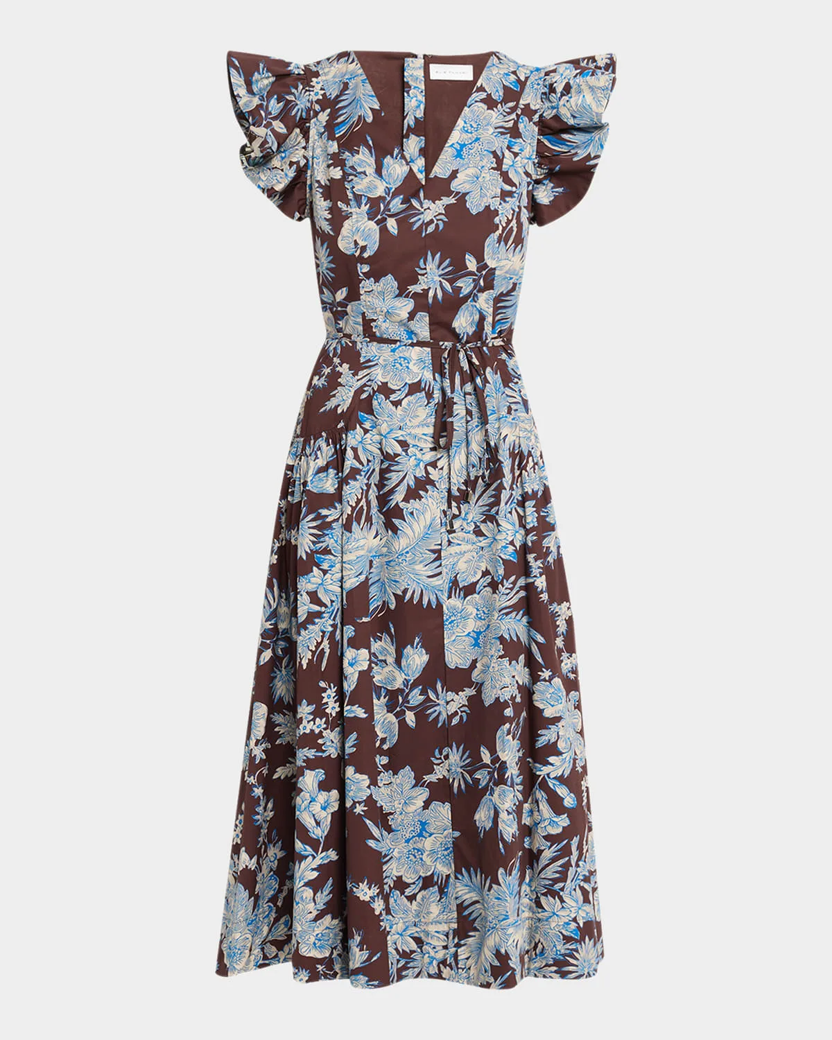 The Eloise Floral Cotton Midi Dress