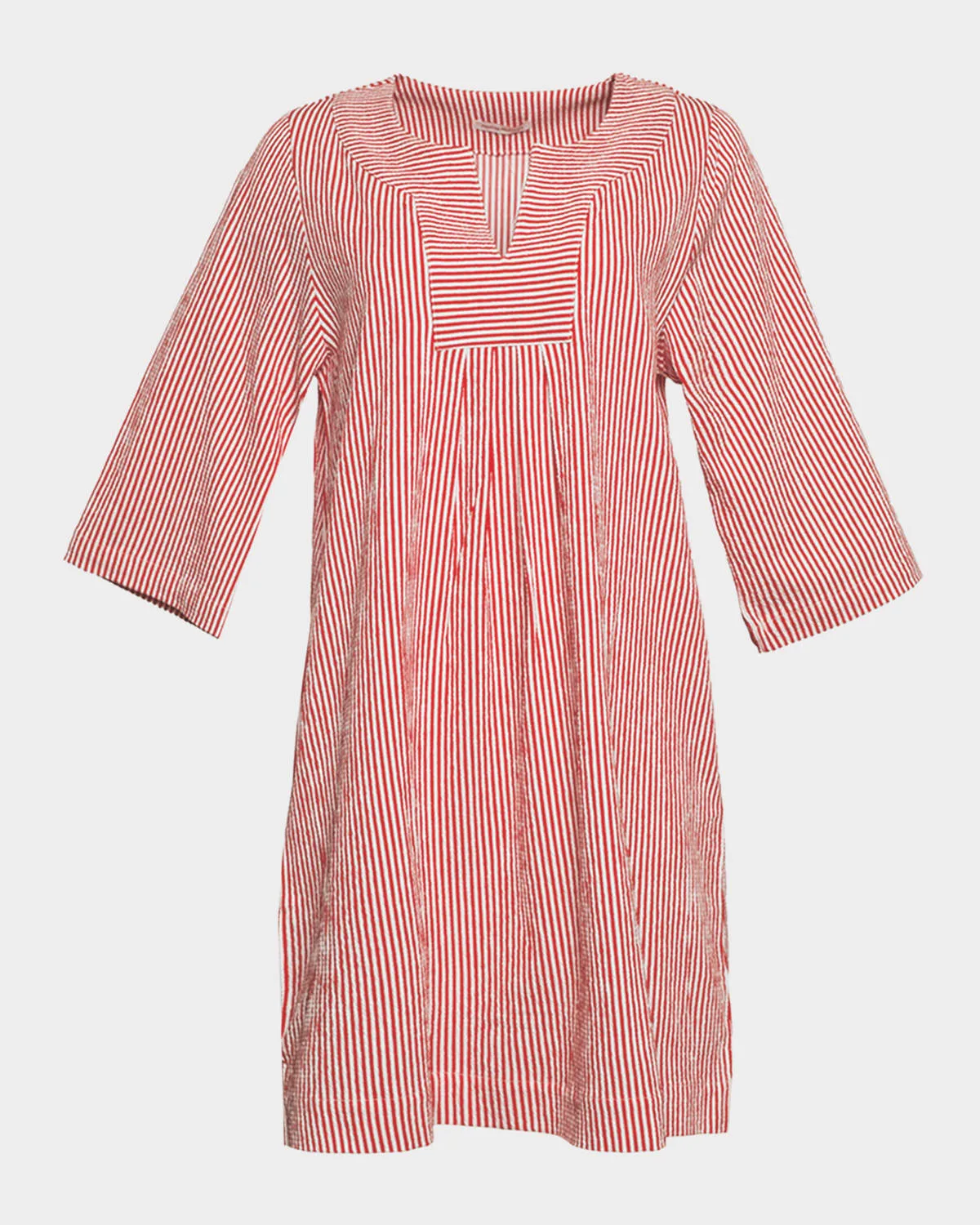Easy Striped Seersucker Shift Dress