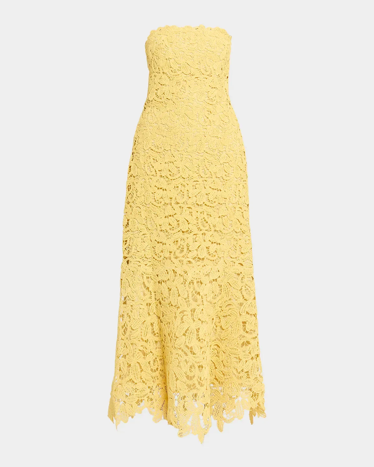 Sera Floral Lace Bustier Maxi Dress