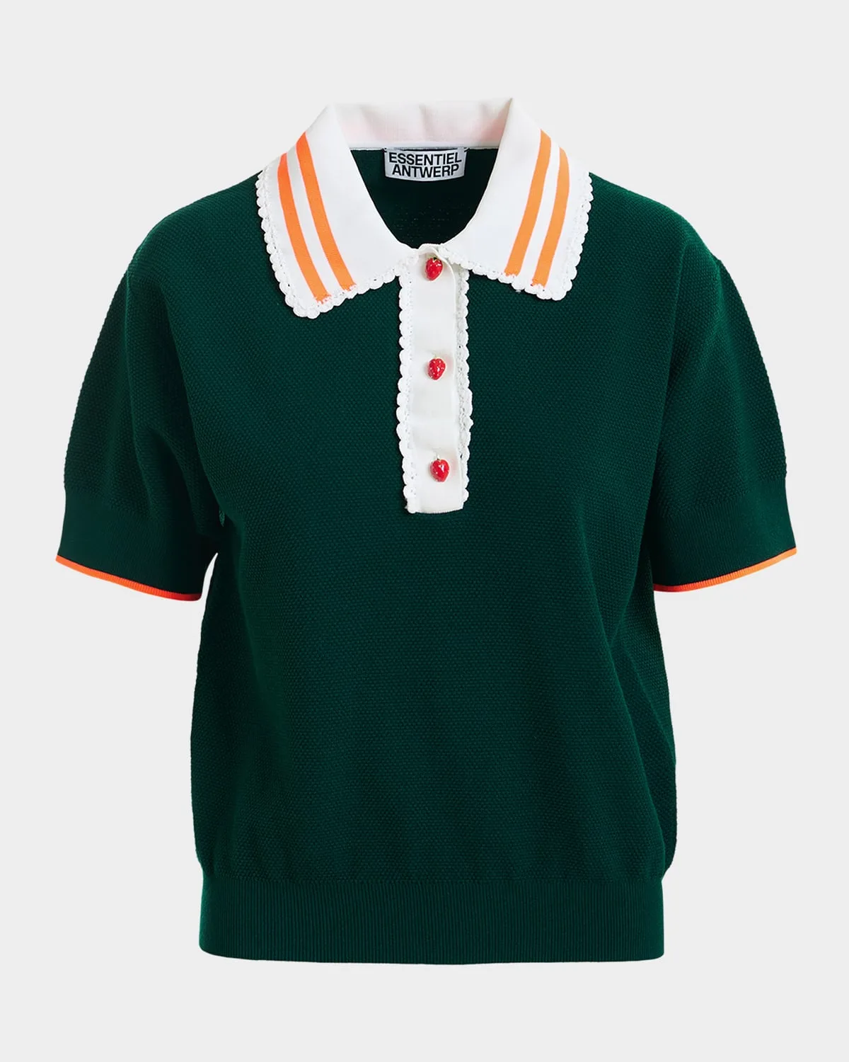 Kontrast Knitted Polo