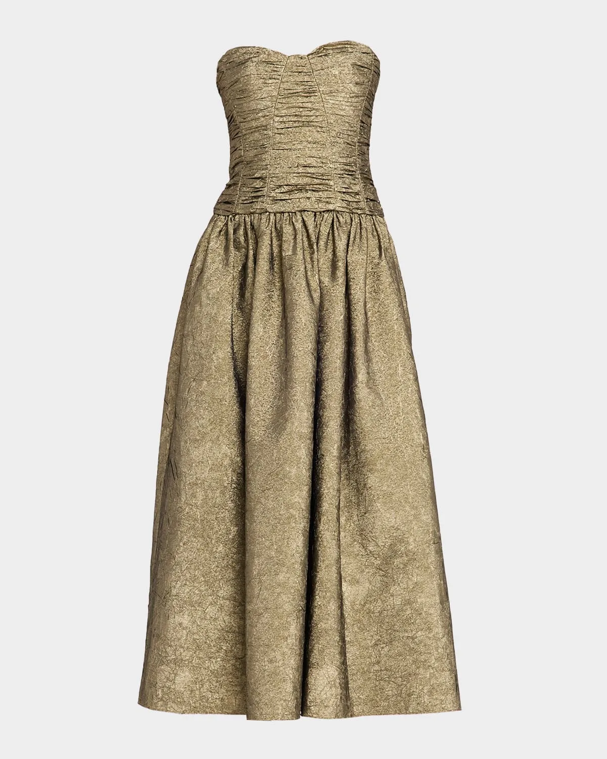 Lumina Strapless Taffeta Dress