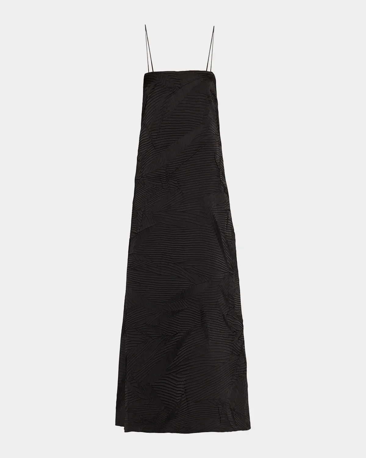 Landscape Textured Satin Maxi Dress