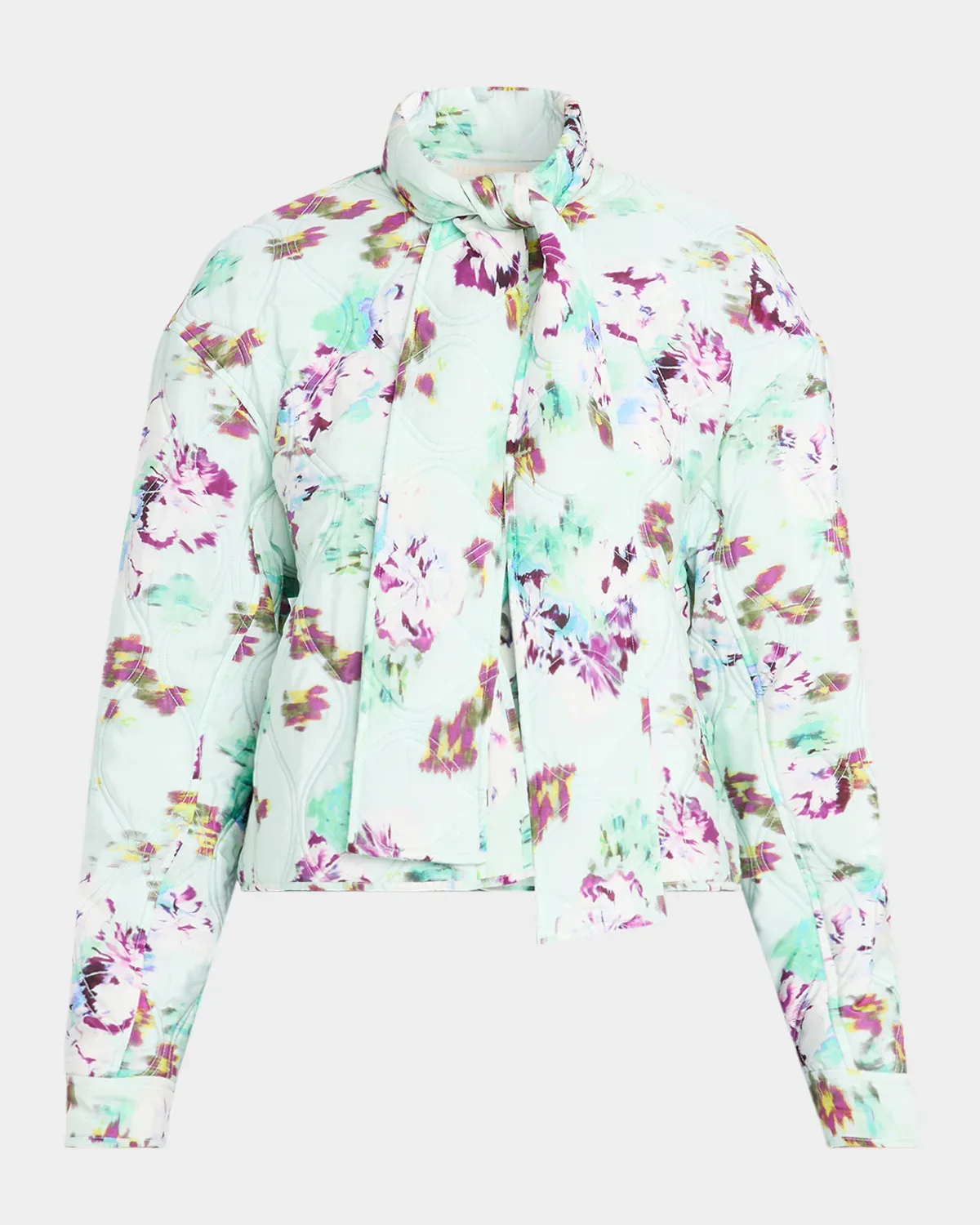 Lilith Quilted Silk Scarf Jacket