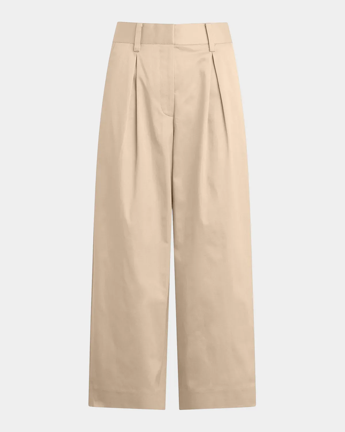 The London High-Rise Wide-Leg Crop Trousers